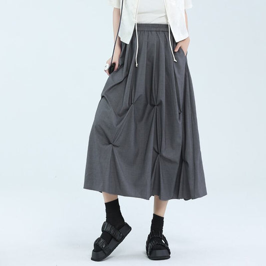 Asymmetry Drape Skirt【TR3174】