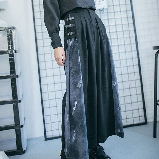〈Unisex〉Patchwork Wide Pants【TR1168】