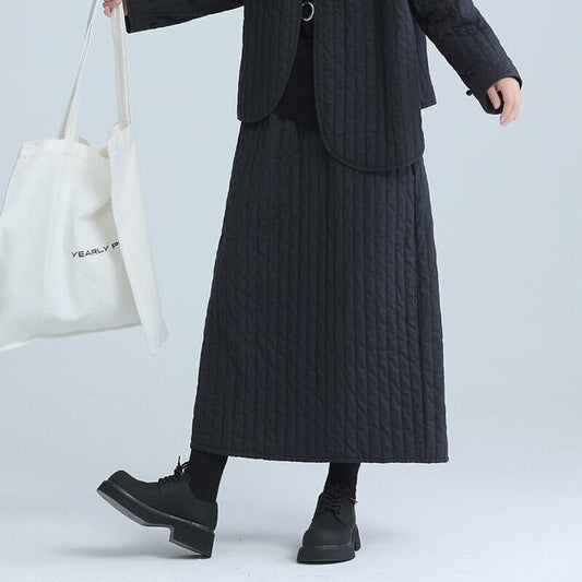 Quilting Long Skirt【TR3153】