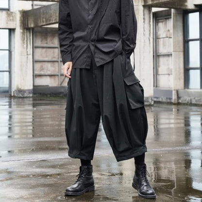Cropped Balloon Cargo Pants【TR3306】