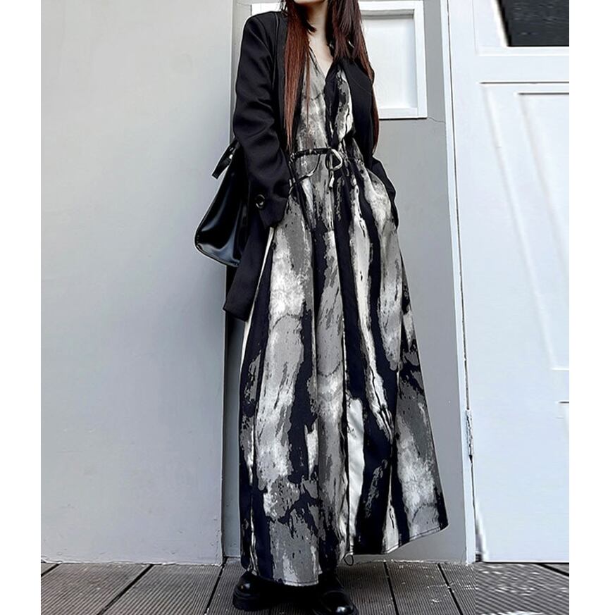 Tie Dye All-in-one Dress【TR3084】