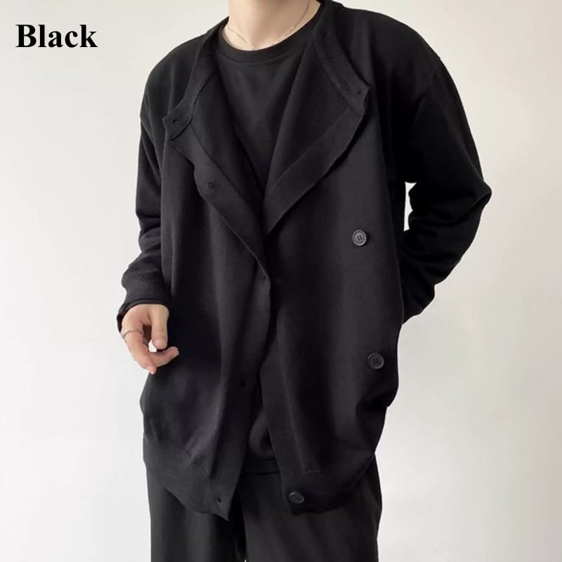 Asymmetric Button Jacket【TR3346】