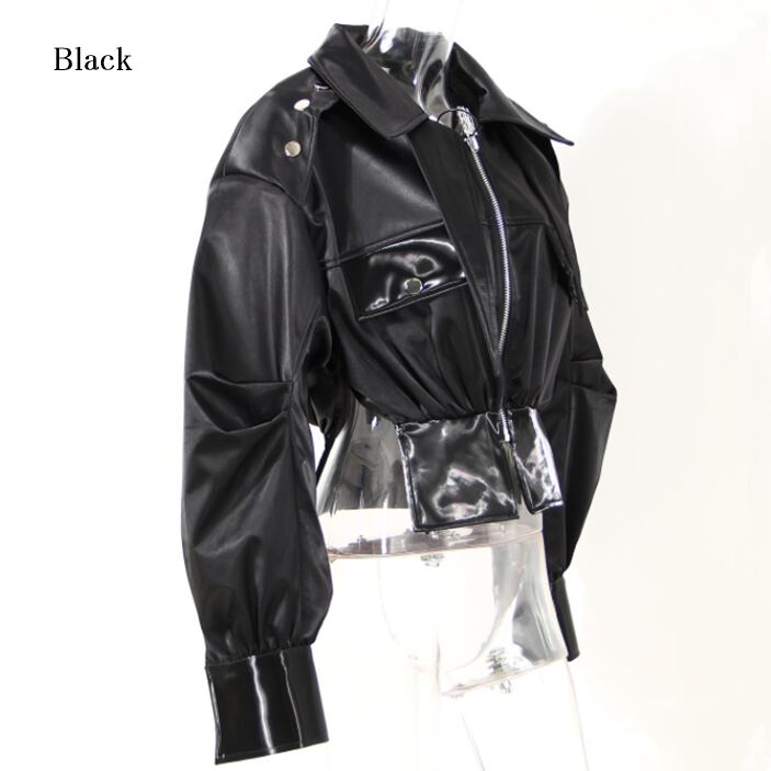 〈Unisex〉High Leather Motorcycle Jacket【TR1228】