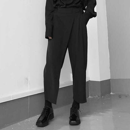 〈Unisex〉Loose Cropped Apron Pants【TR1310】