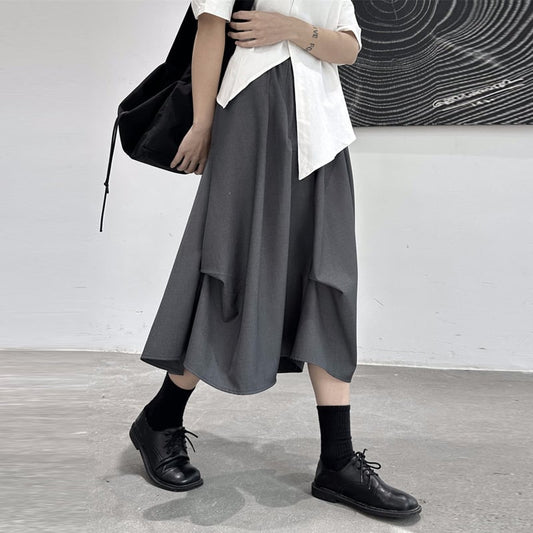 Drape High-Waist Skirt【TR3155】