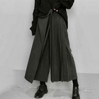 Wide Pleats Flare Pants【TR1320】