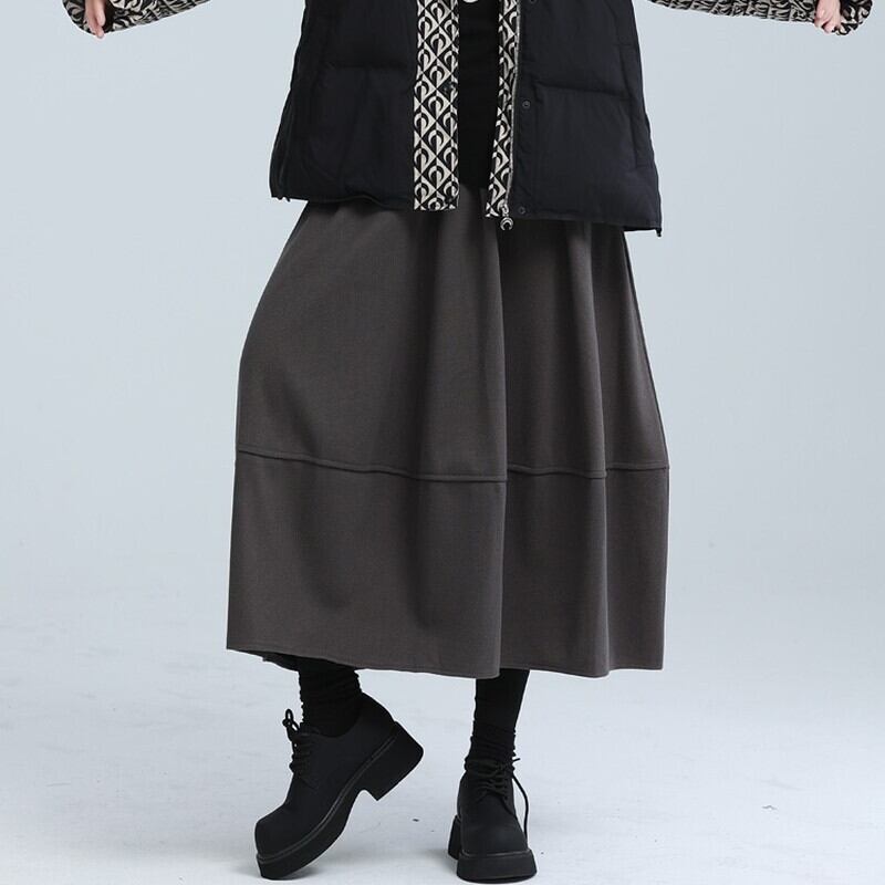 Tiered A-Line Simple Skirt【TR3169】