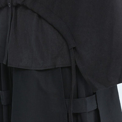 Drawstring Unique Collared Shirt【TR3127】