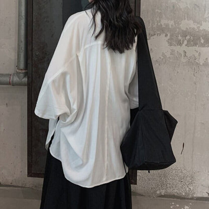 Loose Irregular Collared Shirt【TR3108】