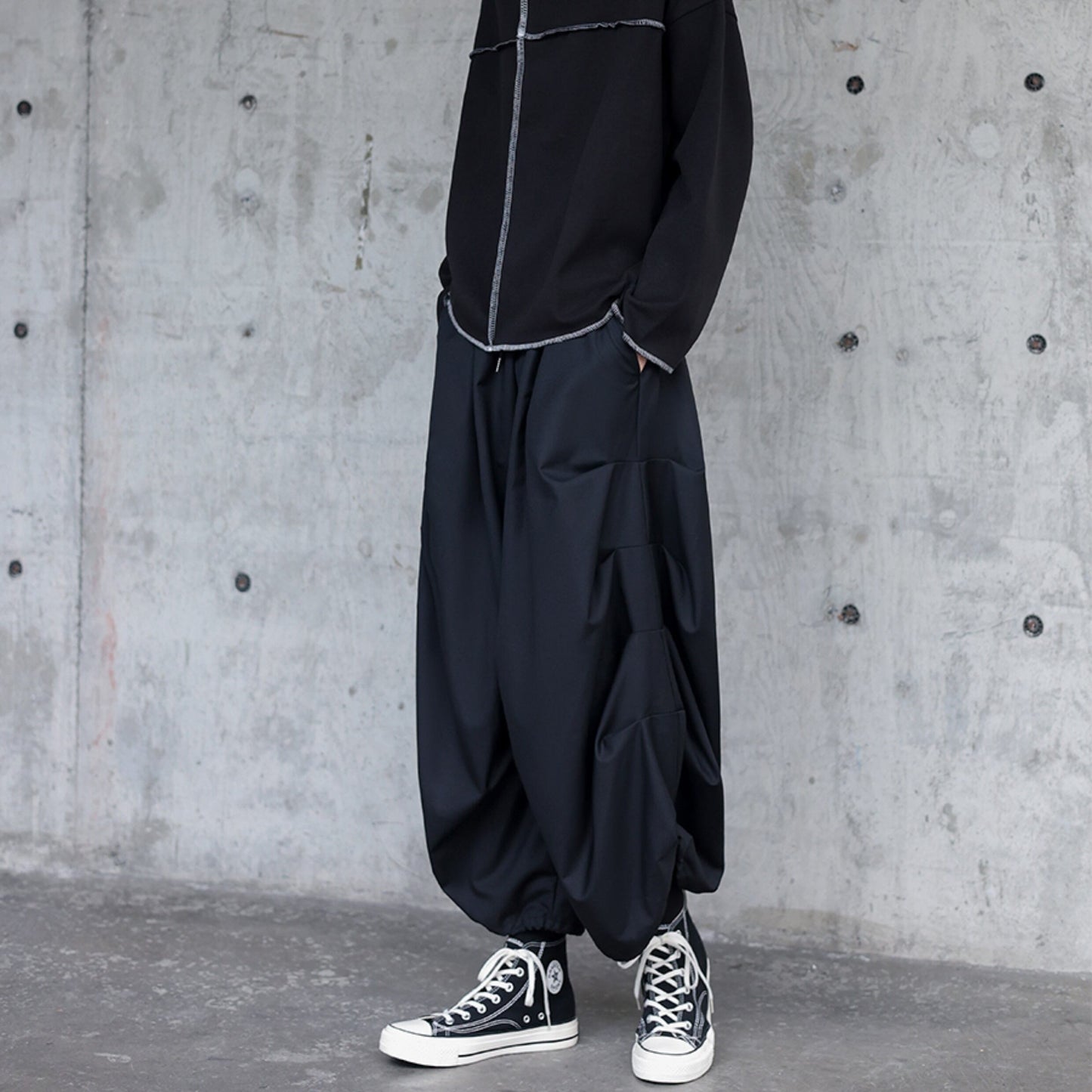 Side-tuck Balloon Silhouette Pants【TR3314】