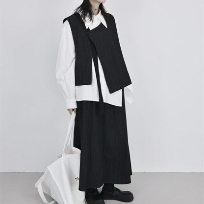 Asymmetry Chic Vest【TR3231】