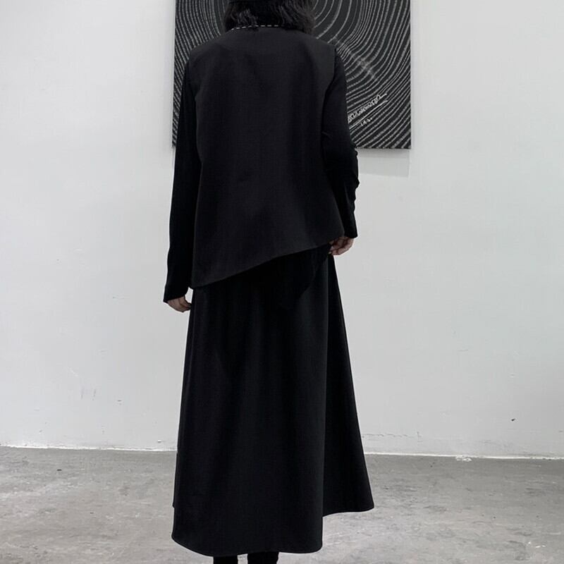Asymmtry Stitch Vest【TR3241】