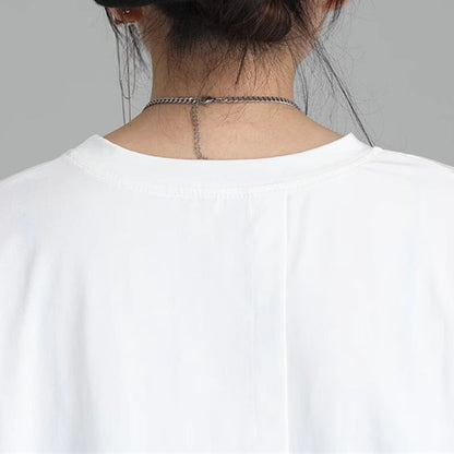 Asymmetry No-Collar Collared Shirt【TR3137】