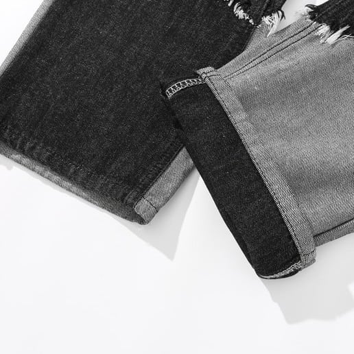 〈Unisex〉Patchwork Straight Jeans【TR1172】