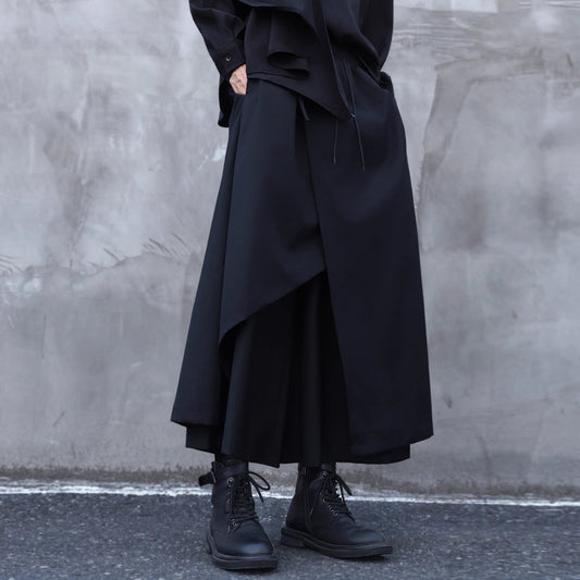 Irregular Ankle Length Skirt Pants【TR3293】