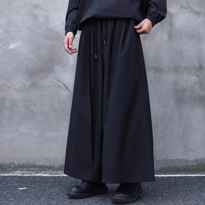 Elastic Waist Hakama Wide Pants【TR3279】