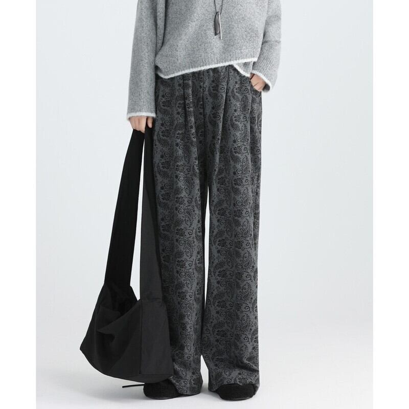 Paisley Straight Wide Pants【TR3209】