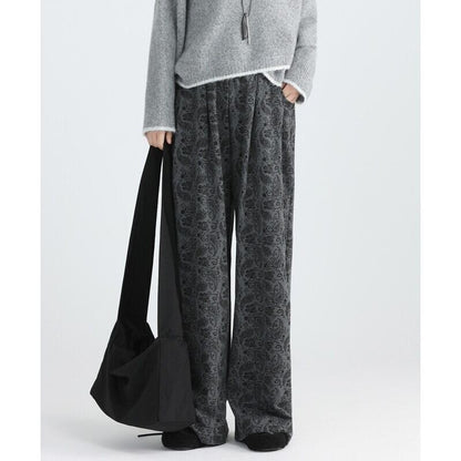 Paisley Straight Wide Pants【TR3209】