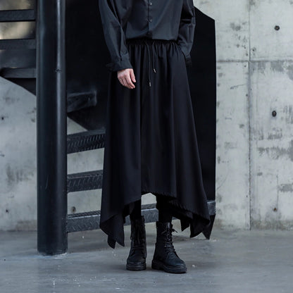 Irregular Hem Cropped Culottes【TR3276】