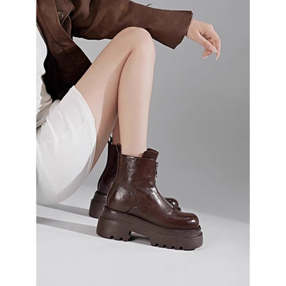 Front Zipper Martin Boots【TR3385】