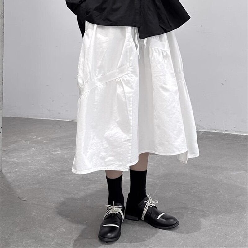 Asymmetry Gather Skirt【TR3163】