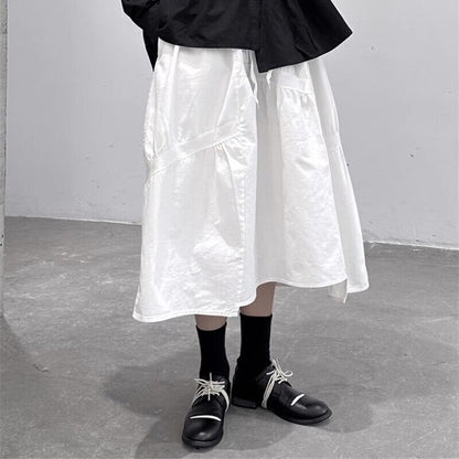 Asymmetry Gather Skirt【TR3163】
