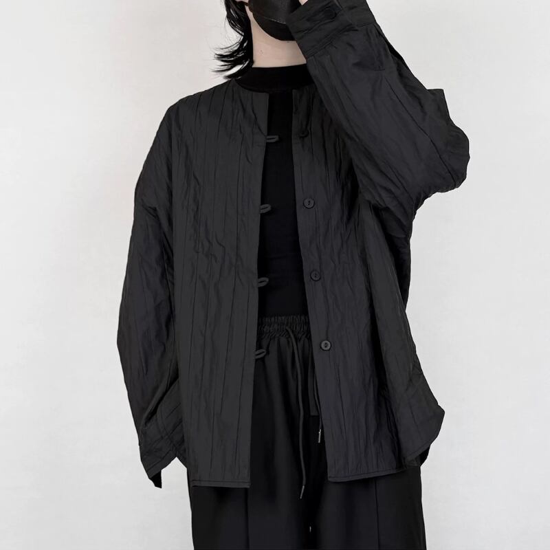 Crumpled Texture Minimal Jacket【TR3362】