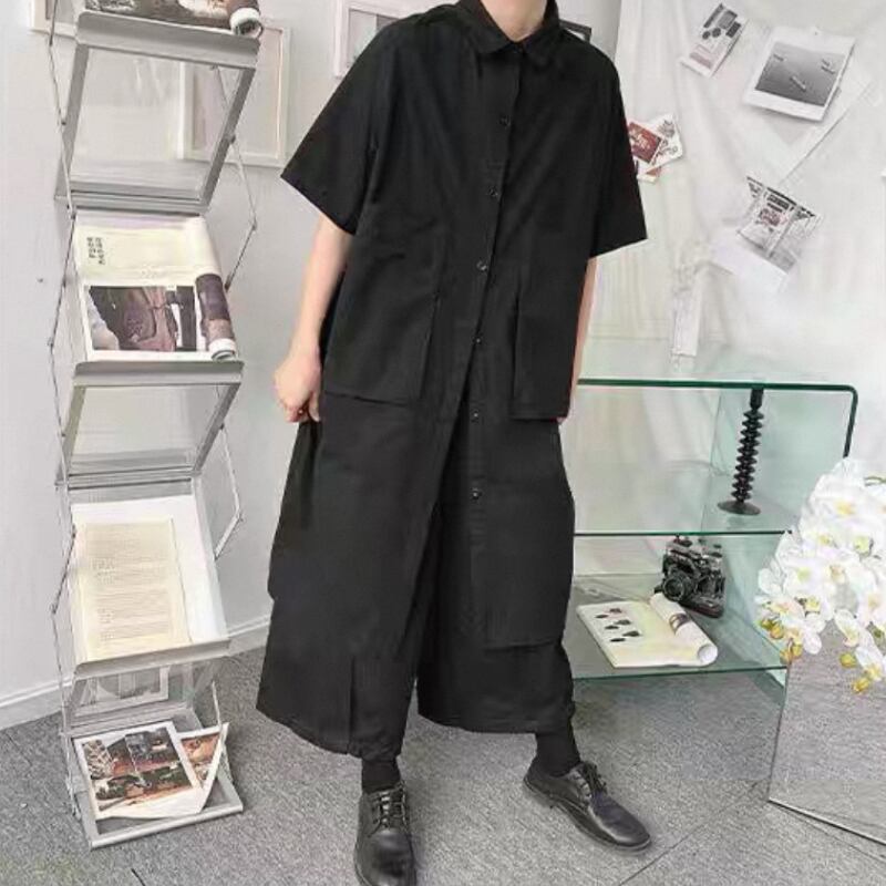 Oversized Collared Long Shirt【TR3334】