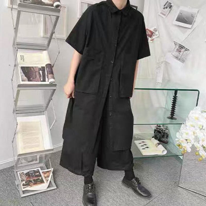 Oversized Collared Long Shirt【TR3334】