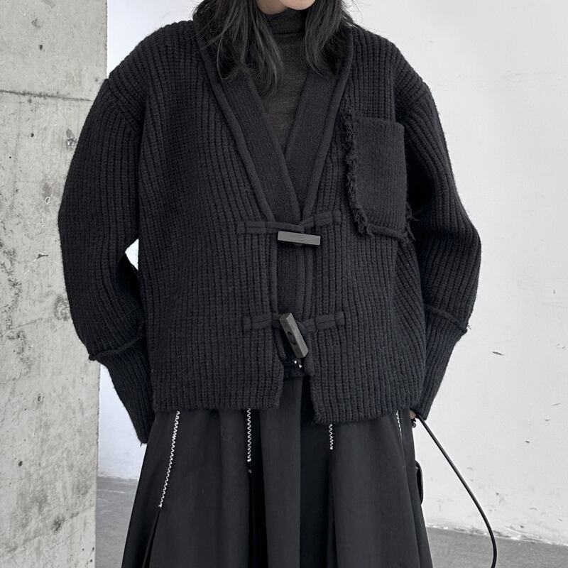 Damage Knit Short Jacket【TR3270】