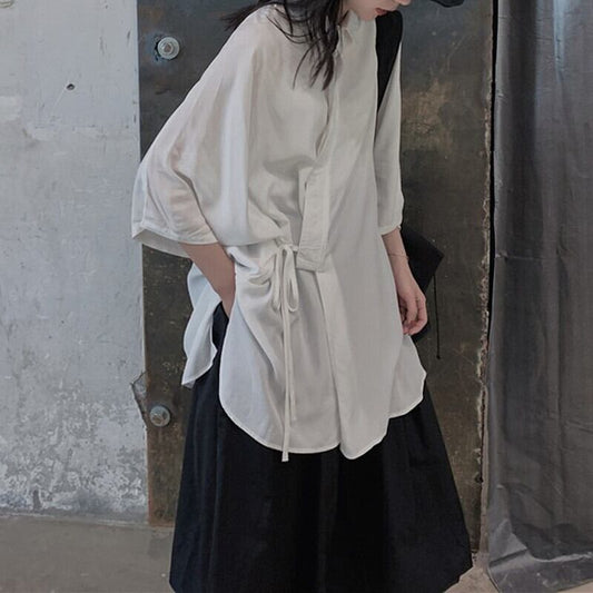 Loose Irregular Collared Shirt【TR3108】
