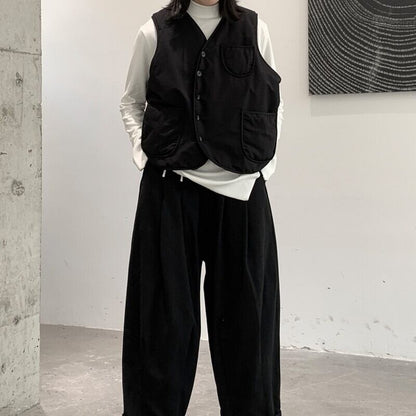 Asymmetry Curve Vest【TR3234】