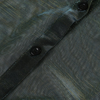 Gross Shiny See-Through Shirt【TR1416】