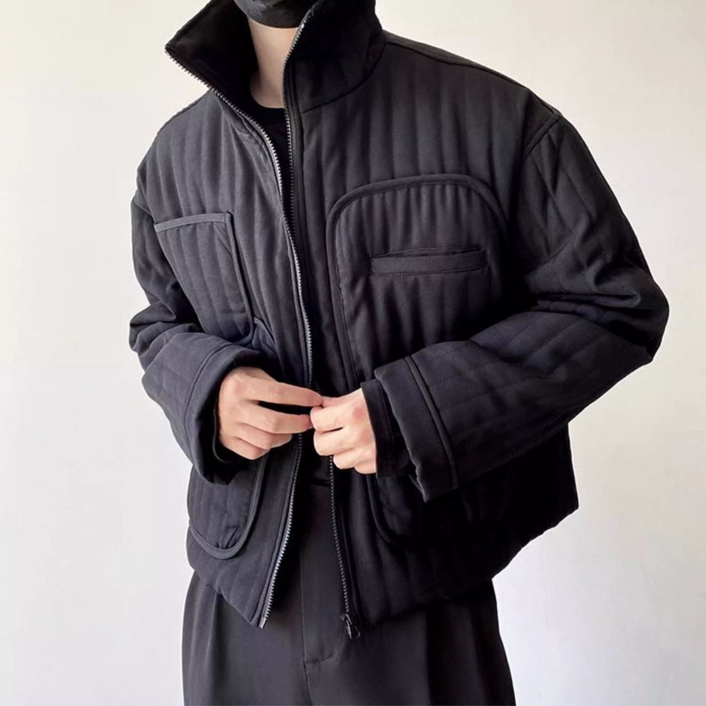 Quilted Stand Collar Jacket【TR3321】