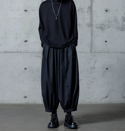 Gathered Balloon Cropped Pants【TR3310】