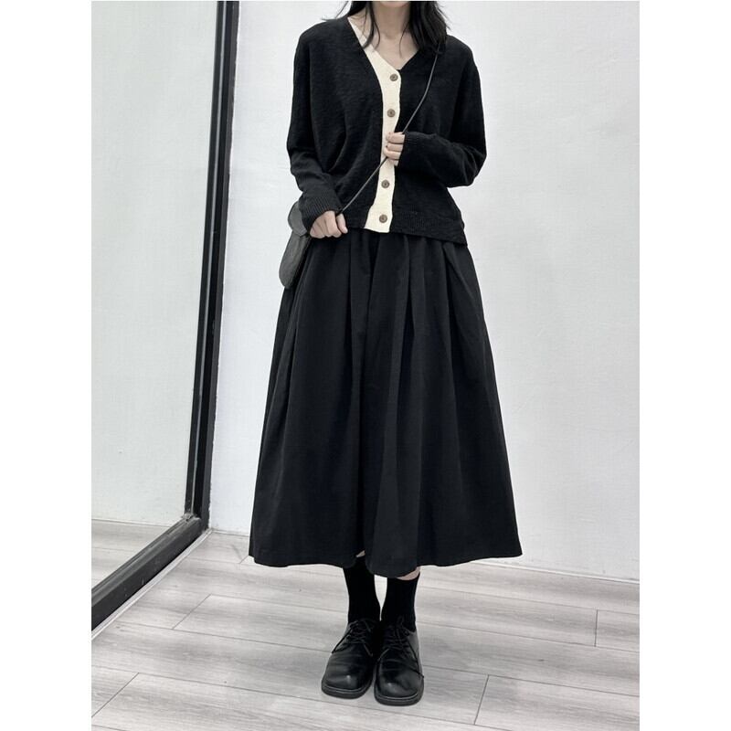 A-Line Simple Skirt【TR3159】