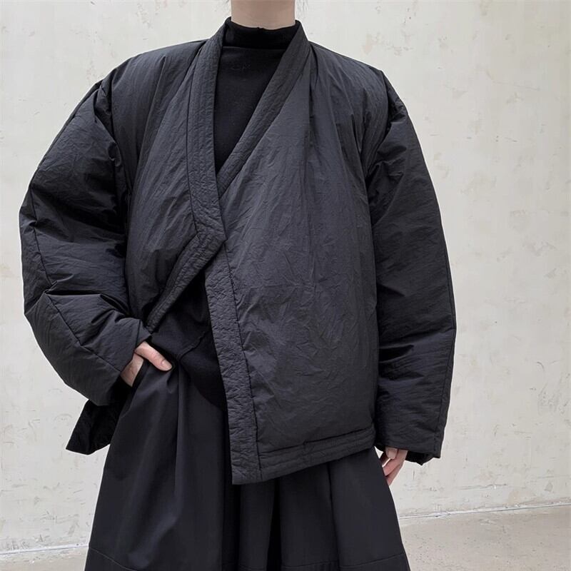 Asymmetry V-Neck Loose Jacket【TR3248】