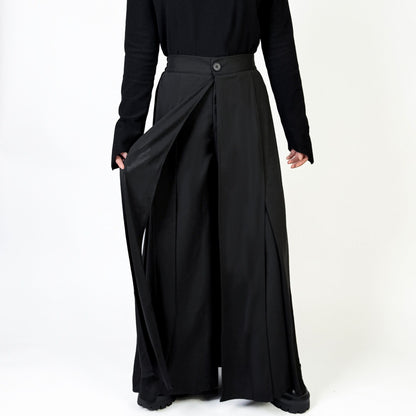 Multipanel High Waist Wide Pants【TR3285】