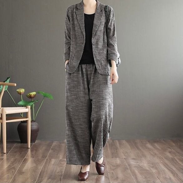 Wild Wide Leg Pants Setup【TR2848】