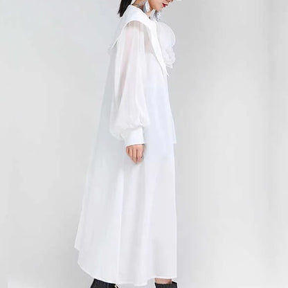 Asymmetrical Ruffle Blouse Shirt【TR1197】