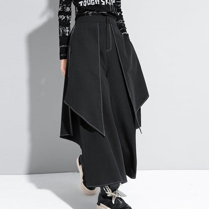 〈Unisex〉High Waist Long Wide Pants【TR1156】