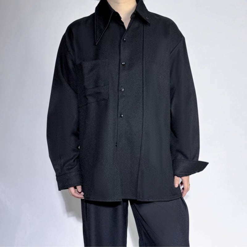 Structured Minimal Collared Shirt【TR3363】