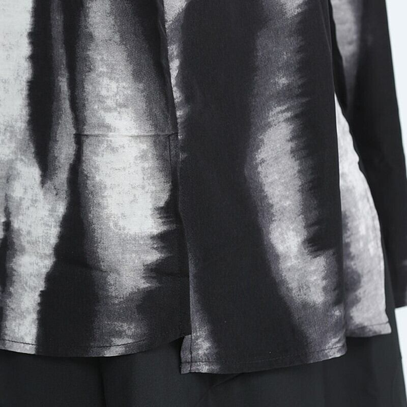 Water-Color Stripe Collared Shirt【TR3133】