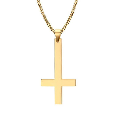 Stainless cross choker necklace【TR2770】