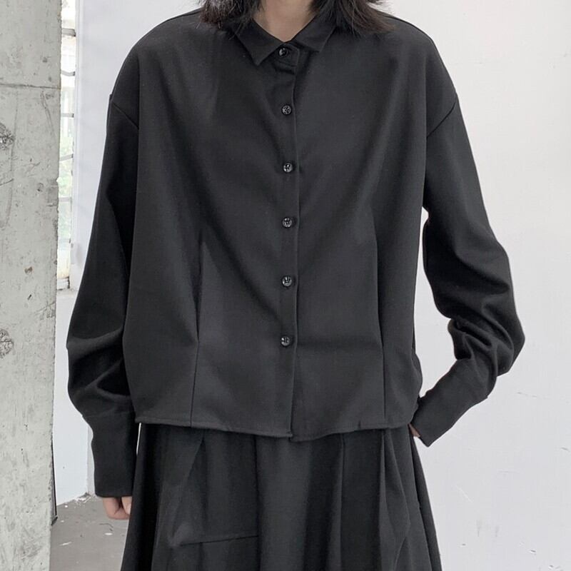 Tac Balloon-Sleeve Collared Shirt【TR3105】
