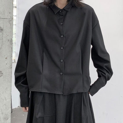 Tac Balloon-Sleeve Collared Shirt【TR3105】