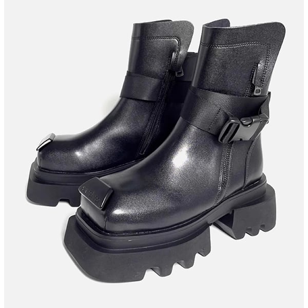Square toe Combat Boots【TR3384】