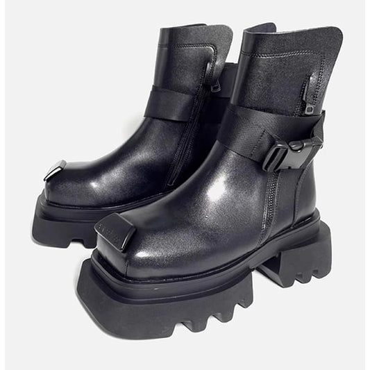 Square toe Combat Boots【TR3384】