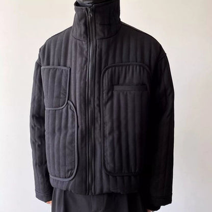 Quilted Stand Collar Jacket【TR3321】