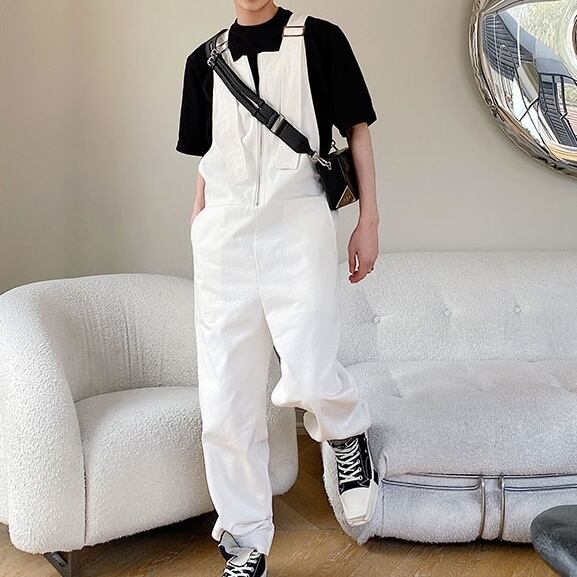 Center Straight Cotton Overall【TR2474】